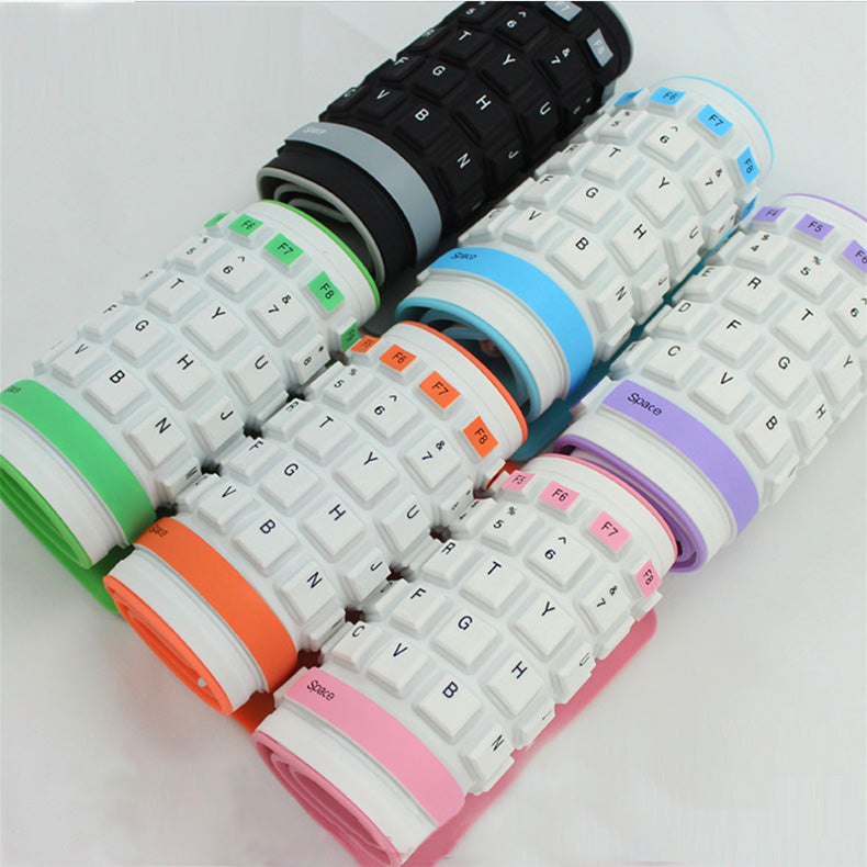 Foldable Silicone Keyboard — Silent, Waterproof & Portable