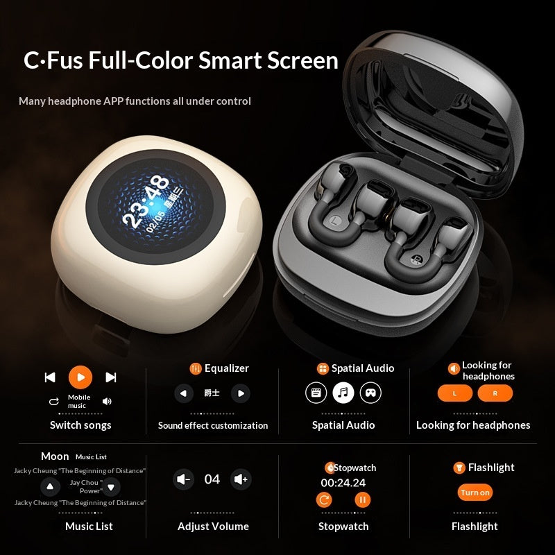 AI Translator Wireless Earbuds — Noise-Canceling Bluetooth with Live Translation