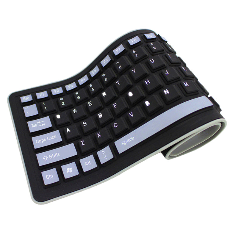 Foldable Silicone Keyboard — Silent, Waterproof & Portable